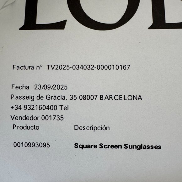 NWT LOEWE Square Screen Sunglasses - Picture 5 of 9